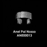 ANEL EM PRATA 750 - PAI NOSSO - ANE00013